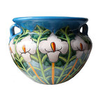 Big Lily Flower Talavera Ceramic Pot