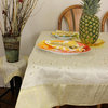 Hand Embroidered Square Tablecloth