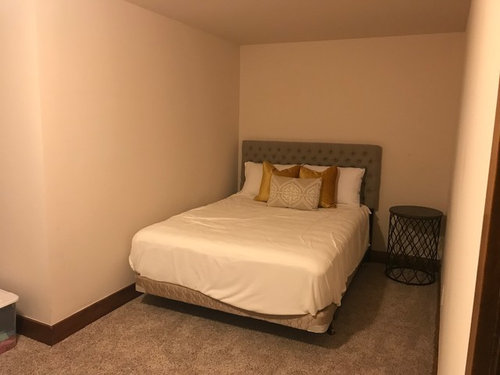 Basement guest bedroom