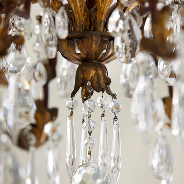 Chandelier in a Belgravia Townhouse designed by Rose Narmani