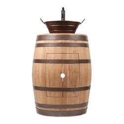 Premier - Wine Barrel Vanity Package with 16" Oval Bucket Vessel Sink with Handles and ... - Bathroom Vanities And Sink Consoles