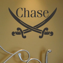 Pirate Swords Wall Decal by Alphabet Garden Designs - Kids Decor