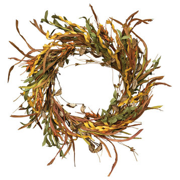 Fall Wheat and Grass Wreath, 20"
