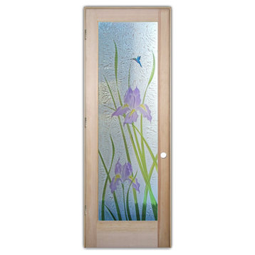 Interior Prehung Door or Interior Slab Door - Iris Hummingbird - Douglas Fir...