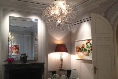 Dining room - eclectic dining room idea in New York