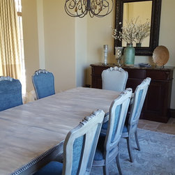 dining chairs painted and upholstered - Dining Chairs