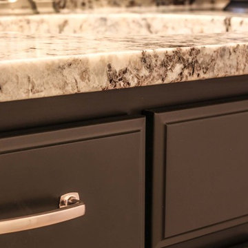 Blue Flower Granite Bathroom Countertops