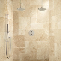 BISSET THERMOSTATIC DUAL SHOWER SYSTEM WITH HAND SHOWER - Tub And Shower Faucet Sets