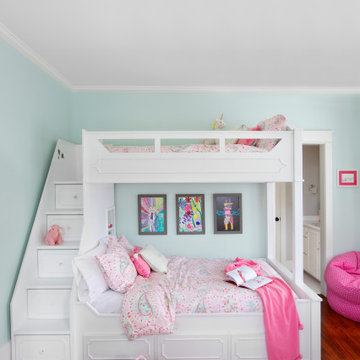 Craftsman Kids Bedroom with Custom Bed