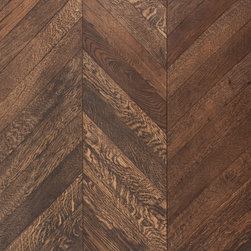 BELLAWOOD Artisan Distressed   5/8"" x 11-1/2"" Manhattan Chevron Engineered Har - Engineered Wood Flooring