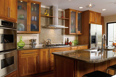 Kitchen - contemporary kitchen idea in Denver