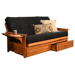 queen futon with storage drawers