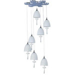 ET2 Lighting - ET2 Lighting E24356-11PC Chute - Seven Light Pendant - Chute collection's blown glass domes, available inChute Seven Light Pe Polished Chrome Matt *UL Approved: YES Energy Star Qualified: n/a ADA Certified: n/a  *Number of Lights: Lamp: 7-*Wattage:35w Xenon bulb(s) *Bulb Included:Yes *Bulb Type:Xenon *Finish Type:Polished Chrome