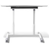 Unique Furniture Height Adjustable Steel Base Sit/Stand Desk in White