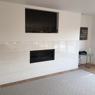 Design ideas for a contemporary home cinema in San Luis Obispo.