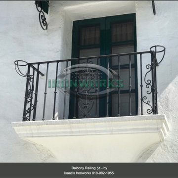 Balcony Railings (Juliet Balcony) Custom Made by Isaac's Ironworks