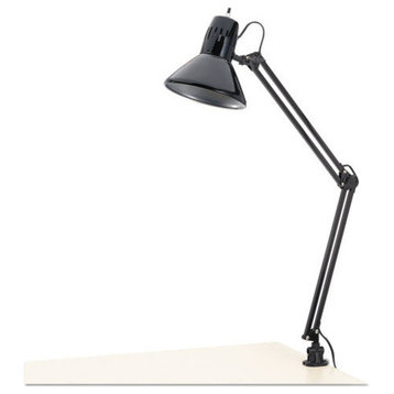 Architect Lamp, Adjustable, Clamp-On, 28", Black