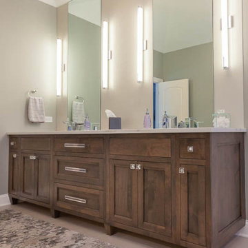 Stained Double Vanity in Glen Ellyn, Illinois