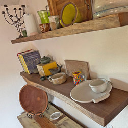 Live Edge Walnut Floating Shelf - Display And Wall Shelves 