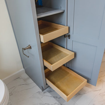Contemporary Bathroom Remodeling Project - Ashburn