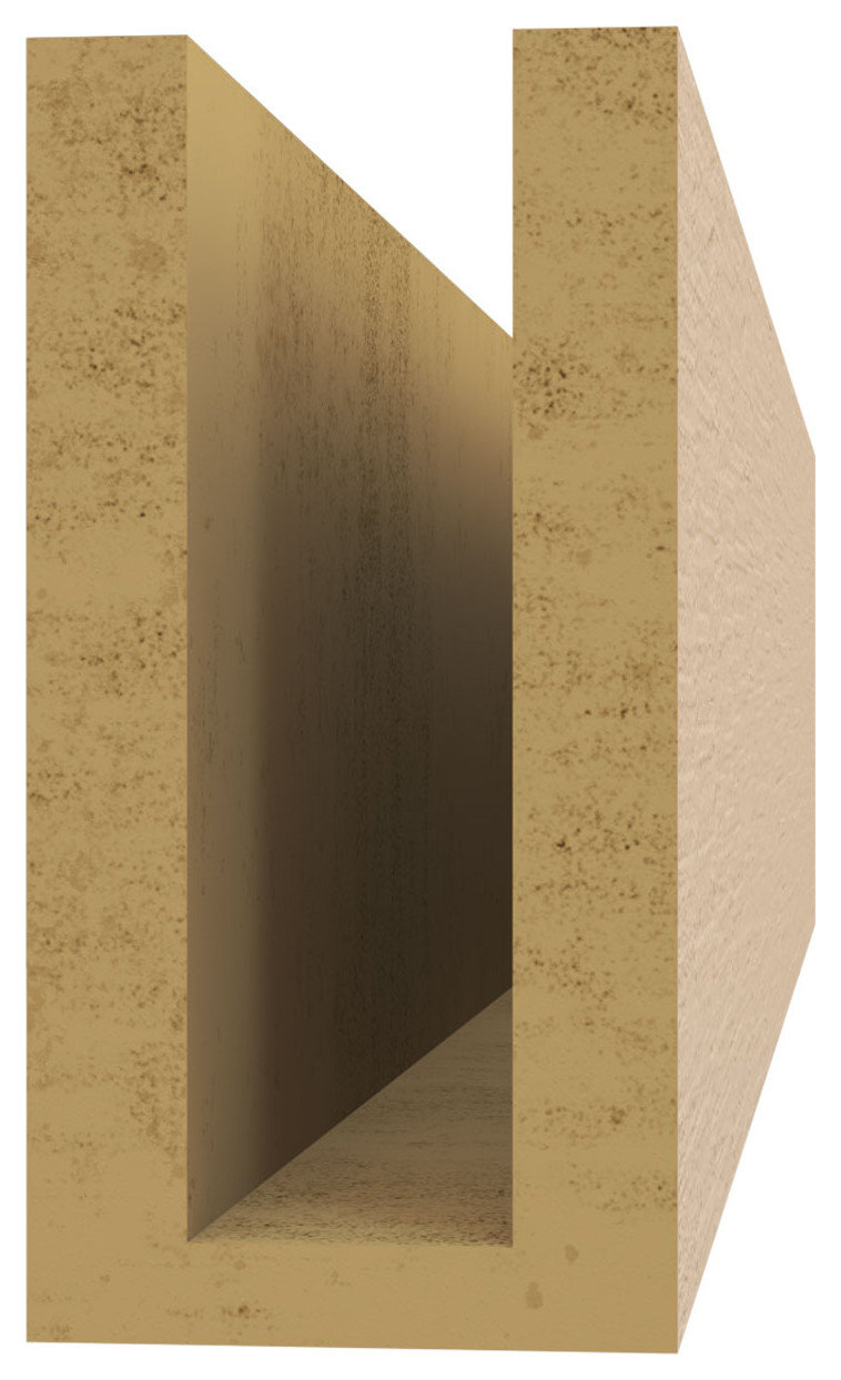 Block Woodgrain TimberThane Rafter Tail, Primed Tan, 4