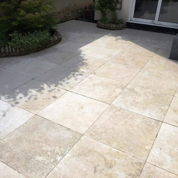 Limestone Patio Tiles Deep Cleaned in Haddenham Near Thame