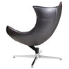 Flash Furniture ZB-37-GG Leather Cocoon Chair, Gray