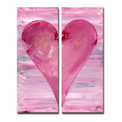 Ready2HangArt - Heartwork "Jessica" 2-Piece Canvas Art Set, 30"x12" - Prints And Posters