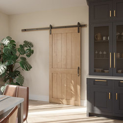 Masonite 2 Panel Plank Barn Door - Interior Doors