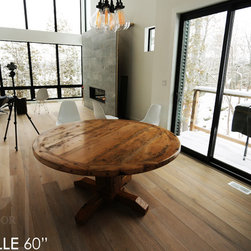 Round Reclaimed Wood Tables - Dining Tables