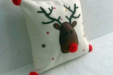 Rudolf Christmas cushion