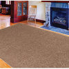 Saturn Collection Solid Color Area Rugs Brown - 2' Round