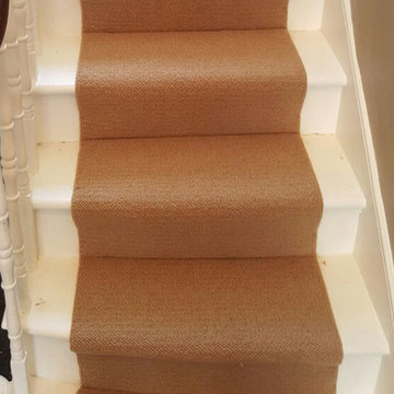 Browny Beige Stairs Carpet in North London