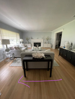 End Table Off Area Rug Should end tables go on or off the rug? | Houzz Forum