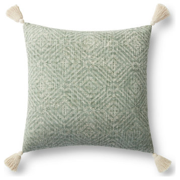 Loloi P0621 Green 13" x 21" Cover Only Pillow