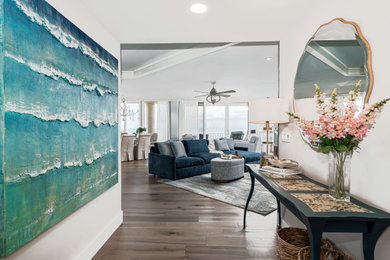 Inspiration for a transitional entryway remodel in Miami