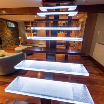 Residential glass stair treads