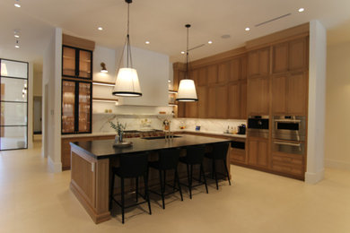 Kitchen - contemporary kitchen idea in Miami