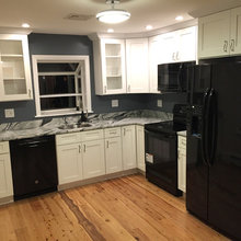Kitchen - black appliances