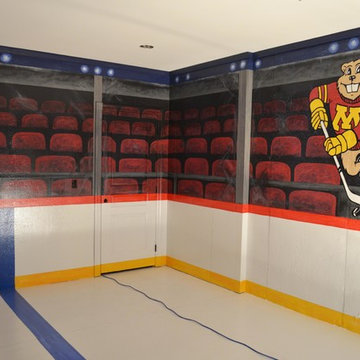 Hockey Playroom Mural