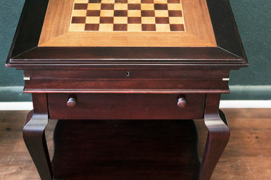 Antique Chess Board Game Table Restoration