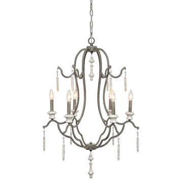 Margutta French Country Gray Chandelier