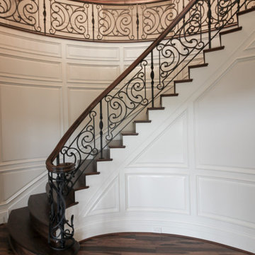 Project #74 | Circular Staircase with Hand-Forged Metal Panels