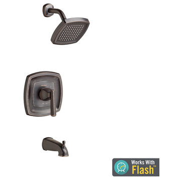 Edgemere Tub and Shower Trim Kit With Cartridge, Legacy Bronze