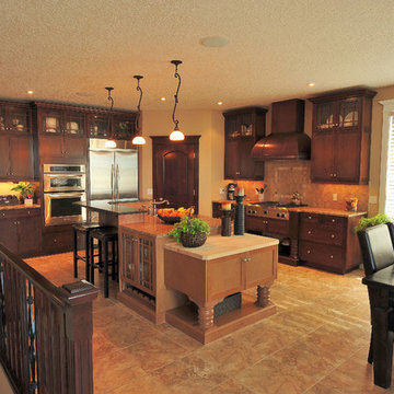 Kitchen Maple Cappuccino with Tuscan Island created by Ken Nielsen 613-227-4694