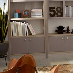 Cashmere Slab Doors & Drawers - Storage And Organization