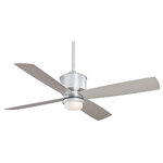 Minka Aire - Minka Aire F734-SI 52``Ceiling Fan Strata Smoked Iron - 52`` 4-Blade Ceiling Fan in Smoked Iron Finish with Smoked Iron Blades with Etched Opal Glass