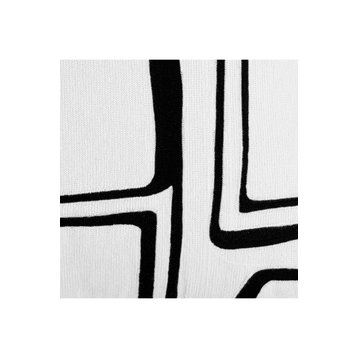 Viscose Contemporary Patterned Cushion | Eichholtz Ribeira, White