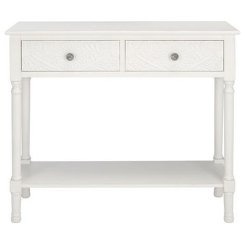 Sutton 2 Drawer Console Distressed White
