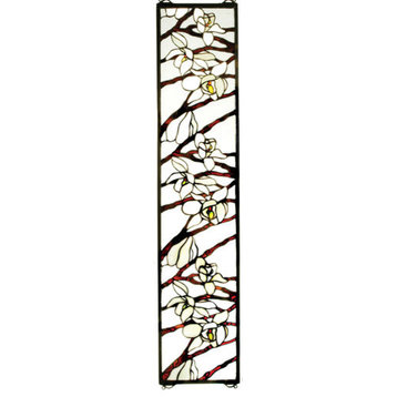 Meyda Tiffany 47887 Magnolia Tiffany Stained Glass Window Pane